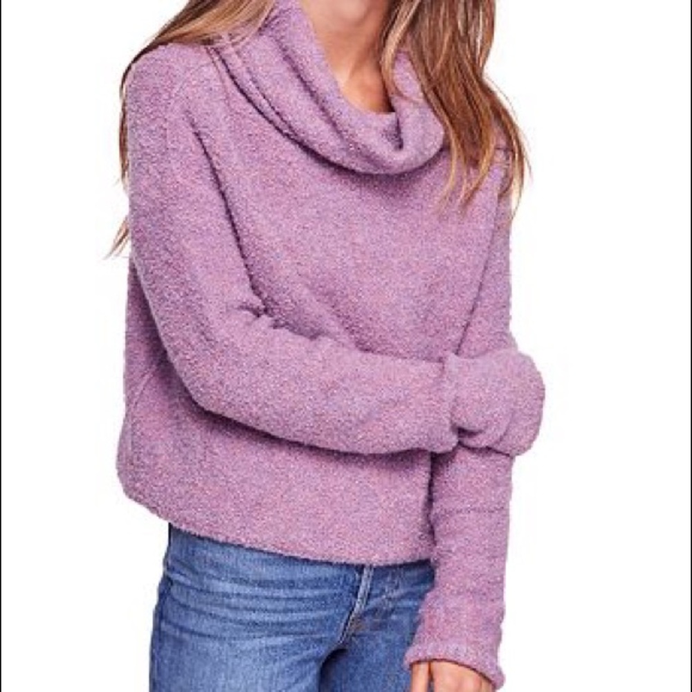 Free People Stormy Cowl-Neck Sweater XS